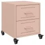 Mesitas de noche 2 unidades acero rosa 36x39x43,5 cm de , Mesitas de noche - Ref: Foro24-846629, Precio: 98,19 €, Descuento: %