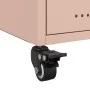 Bedside tables 2 units pink steel 36x39x43.5 cm by , Nightstands - Ref: Foro24-846629, Price: 98,19 €, Discount: %