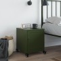 Mesita de noche acero verde oliva 36x39x43,5 cm de , Mesitas de noche - Ref: Foro24-846622, Precio: 49,73 €