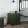 Nachttisch aus olivgrünem Stahl, 36x39x43,5 cm. von , Nachttische - Ref: Foro24-846622, Preis: 49,23 €, Rabatt: %