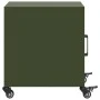 Bedside table in olive green steel, 36x39x43.5 cm by , Nightstands - Ref: Foro24-846622, Price: 49,23 €, Discount: %