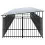 Perrera de exterior con tejado acero 18,77 m² by , Dog kennels and fences - Ref: Foro24-3124615, Price: 1,00 €, Discount: %