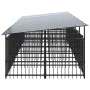 Perrera de exterior con tejado acero 11,26 m² by , Dog kennels and fences - Ref: Foro24-3124593, Price: 1,00 €, Discount: %