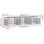 Perrera de exterior con tejado acero 11,26 m² von , Hundehütten und Zäune - Ref: Foro24-3124669, Preis: 1,00 €, Rabatt: %