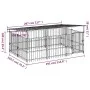 Perrera de exterior con tejado acero 5,63 m² by , Dog kennels and fences - Ref: Foro24-3124608, Price: 535,91 €, Discount: %