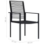 Gartenstühle 4 Einheiten aus schwarzem PVC-Rattan von vidaXL, Gartenstühle - Ref: Foro24-312172, Preis: 175,89 €, Rabatt: %