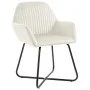 Esszimmerstühle, 2 Stück, cremefarbenes Samtgewebe. von , Essstühle - Ref: Foro24-249806, Preis: 195,03 €, Rabatt: %