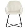 Esszimmerstühle, 2 Stück, cremefarbenes Samtgewebe. von , Essstühle - Ref: Foro24-249806, Preis: 195,03 €, Rabatt: %