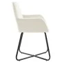 Esszimmerstühle, 2 Stück, cremefarbenes Samtgewebe. von , Essstühle - Ref: Foro24-249806, Preis: 195,03 €, Rabatt: %