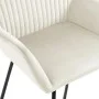 Esszimmerstühle, 2 Stück, cremefarbenes Samtgewebe. von , Essstühle - Ref: Foro24-249806, Preis: 195,03 €, Rabatt: %