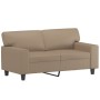 2-seater sofa with synthetic leather cushions in cappuccino color, 120 cm. by , Sofas - Ref: Foro24-3200865, Price: 260,59 €,...