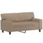 Sofá de 2 plazas con cojines cuero sintético capuchino 120 cm de , Sofás - Ref: Foro24-3200865, Precio: 242,24 €, Descuento: %