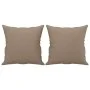 Sofá de 2 plazas con cojines cuero sintético capuchino 120 cm de , Sofás - Ref: Foro24-3200865, Precio: 242,24 €, Descuento: %