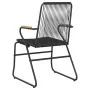 Sillas de jardín 4 unidades ratán PVC negro 58x59x85,5 cm de vidaXL, Sillas de jardín - Ref: Foro24-312174, Precio: 174,24 €,...