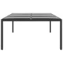 Gartentisch aus gehärtetem Glas, schwarzem synthetischem Rattan, 200 x 150 x 75 cm von vidaXL, Gartentische - Ref: Foro24-310...