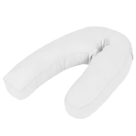 J-shaped pregnancy pillow 54x(36-43) cm white by , Nursing pillows - Ref: Foro24-132973, Price: 22,86 €, Discount: %