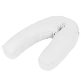 J-shaped pregnancy pillow 54x(36-43) cm white by , Nursing pillows - Ref: Foro24-132973, Price: 22,41 €, Discount: %