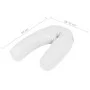 Almohada de embarazo con forma de J 54x(36-43) cm blanca de , Almohadas de lactancia - Ref: Foro24-132973, Precio: 22,41 €, D...