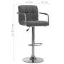 Küchenhocker aus hellem grauem Stoff von , Küchenhocker - Ref: Foro24-283409, Preis: 77,62 €, Rabatt: %