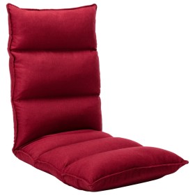 Folding floor lounge chair in red wine fabric by , Floor chairs - Ref: Foro24-325243, Price: 103,26 €, Discount: %