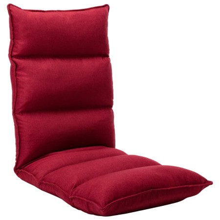 Folding floor lounge chair in red wine fabric by , Floor chairs - Ref: Foro24-325243, Price: 103,16 €, Discount: %