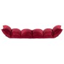 Folding floor lounge chair in red wine fabric by , Floor chairs - Ref: Foro24-325243, Price: 103,16 €, Discount: %