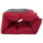 Tumbona de suelo plegable de tela rojo vino tinto de , Sillas de suelo - Ref: Foro24-325243, Precio: 103,16 €, Descuento: %