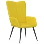 Sillón de relax de terciopelo amarillo mostaza de , Sillones - Ref: Foro24-327684, Precio: 101,98 €, Descuento: %