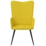 Sillón de relax de terciopelo amarillo mostaza de , Sillones - Ref: Foro24-327684, Precio: 101,98 €, Descuento: %