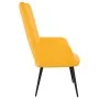 Sillón de relax de terciopelo amarillo mostaza de , Sillones - Ref: Foro24-327684, Precio: 101,98 €, Descuento: %