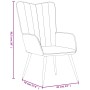 Entspannungssessel aus senfgelbem Samt von , Sessel - Ref: Foro24-327684, Preis: 103,95 €, Rabatt: %