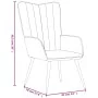 Sillón de relax de terciopelo amarillo mostaza de , Sillones - Ref: Foro24-327684, Precio: 101,98 €, Descuento: %