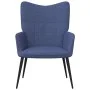 Relax armchair with blue fabric footrest by , Armchairs - Ref: Foro24-327956, Price: 110,27 €, Discount: %