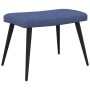 Entspannungsstuhl mit blauem Stoff-Fußhocker. von , Sessel - Ref: Foro24-327956, Preis: 112,11 €, Rabatt: %