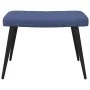 Sillón de relax con reposapiés tela azul de , Sillones - Ref: Foro24-327956, Precio: 110,24 €, Descuento: %
