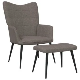 Relax armchair with taupe gray fabric footrest by , Armchairs - Ref: Foro24-327961, Price: 122,85 €, Discount: %