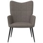 Sillón de relax con reposapiés de tela gris taupe de , Sillones - Ref: Foro24-327961, Precio: 118,43 €, Descuento: %