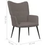 Entspannungssessel mit grauem Taupe-Stoffhocker von , Sessel - Ref: Foro24-327961, Preis: 122,85 €, Rabatt: %