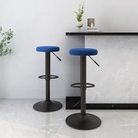 Küchenhocker, 2 Stück, blauer Samt von , Küchenhocker - Ref: Foro24-333147, Preis: 91,62 €, Rabatt: %