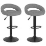 Taburetes de cocina 2 unidades terciopelo gris claro de , Taburetes de cocina - Ref: Foro24-333269, Precio: 136,27 €, Descuen...