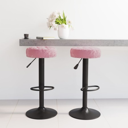 Küchenhocker, 2 Stück, rosa Samt von , Küchenhocker - Ref: Foro24-333000, Preis: 104,12 €, Rabatt: %