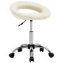 Drehbarer Esszimmerstuhl aus cremefarbenem Kunstleder. von , Essstühle - Ref: Foro24-3085833, Preis: 74,14 €, Rabatt: %
