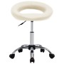 Drehbarer Esszimmerstuhl aus cremefarbenem Kunstleder. von , Essstühle - Ref: Foro24-3085833, Preis: 75,61 €, Rabatt: %