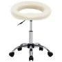 Drehbarer Esszimmerstuhl aus cremefarbenem Kunstleder. von , Essstühle - Ref: Foro24-3085833, Preis: 74,14 €, Rabatt: %