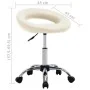 Drehbarer Esszimmerstuhl aus cremefarbenem Kunstleder. von , Essstühle - Ref: Foro24-3085833, Preis: 74,14 €, Rabatt: %