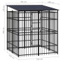 Außenzwinger mit einem Stahldach, 3,69 m². von , Hundehütten und Zäune - Ref: Foro24-3097965, Preis: 762,20 €, Rabatt: %