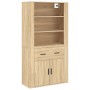Hoher Schrank aus Sperrholz in Eichenholzfarbe. von , Sideboards - Ref: Foro24-3185378, Preis: 163,48 €, Rabatt: %