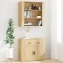 Tall plywood oak-colored sideboard by , Sideboards - Ref: Foro24-3185378, Price: 160,52 €, Discount: %