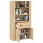 Tall plywood oak-colored sideboard by , Sideboards - Ref: Foro24-3185378, Price: 160,52 €, Discount: %