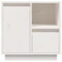 Solid white pine wood bedside table 50x34x50 cm by , Nightstands - Ref: Foro24-814481, Price: 67,13 €, Discount: %